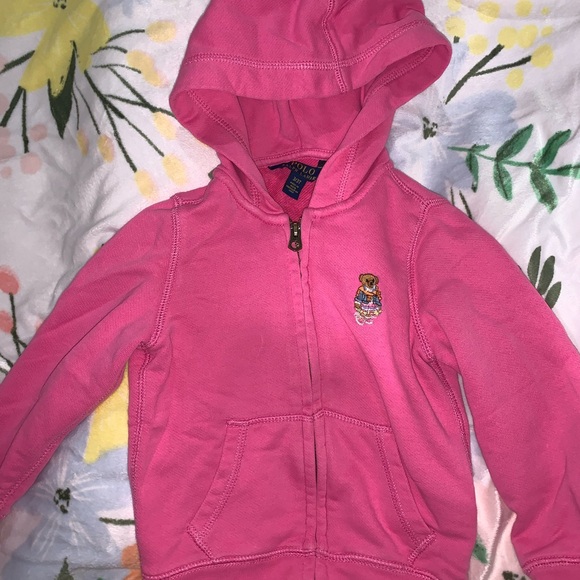 Polo by Ralph Lauren Pink Hooded Sweatshirt - Picture 1 of 1